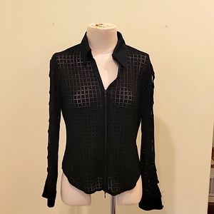 Black zip top